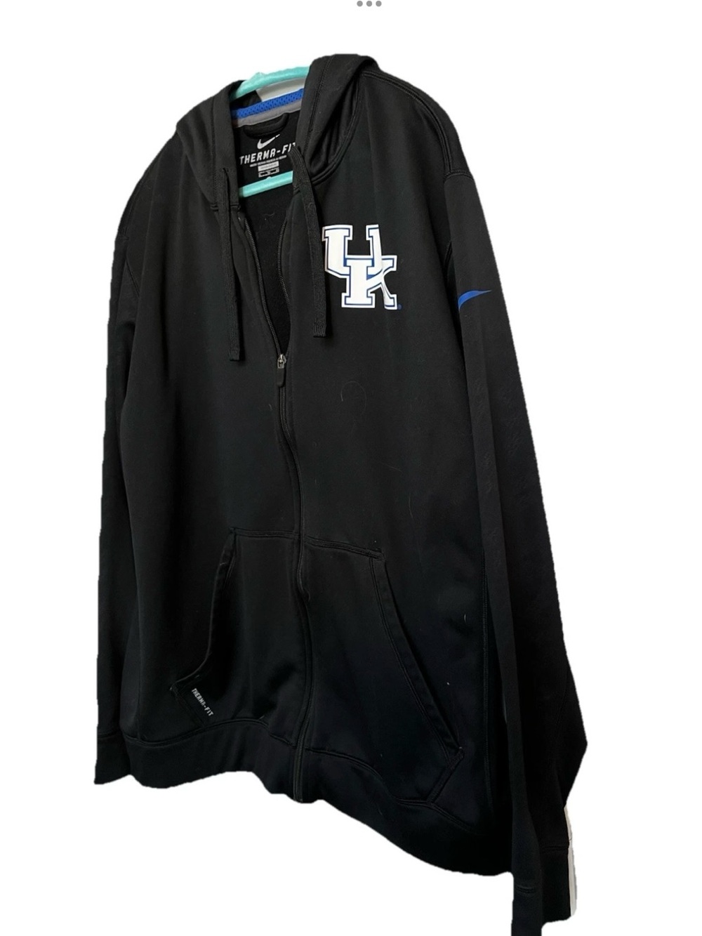 Mens Nike Black Full-Zip Wildcats Hoodie Size XL UK Logo